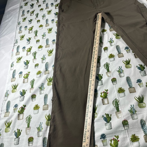 PrAna Breathe Straight Fit Brown Men’s Pants 36X34 Vented Cargo Stretchy - Picture 7 of 16